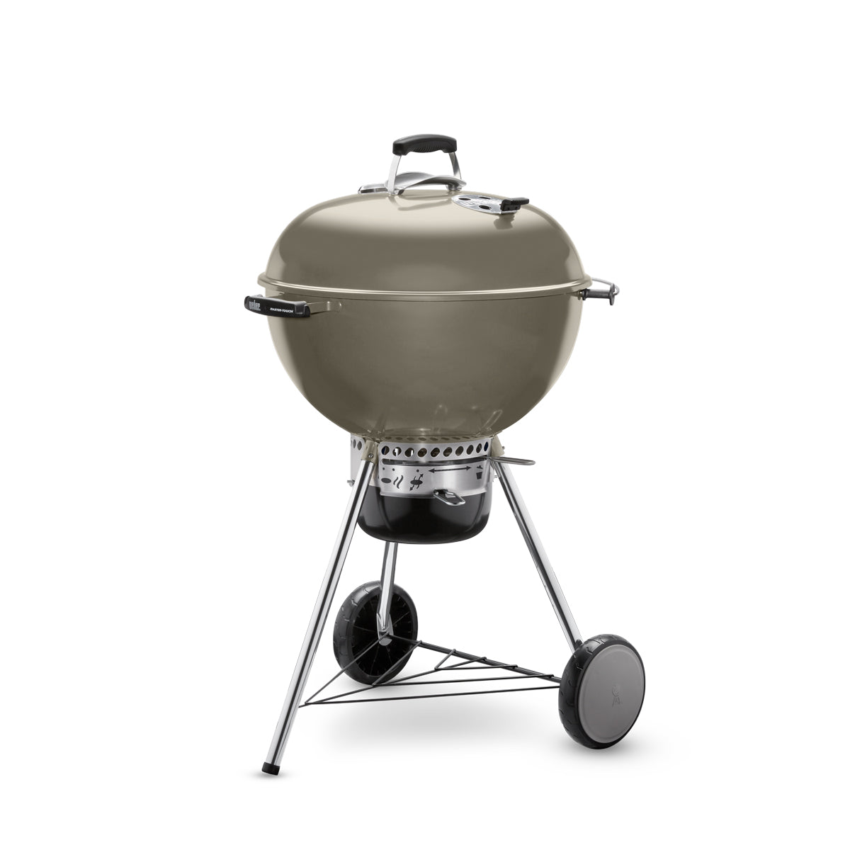 Weber Master Touch GBS C-5750 57cm Charcoal BBQ - Smoke Grey - Free Weber Rapidfire Chimney Charcoal Starter Set Included
