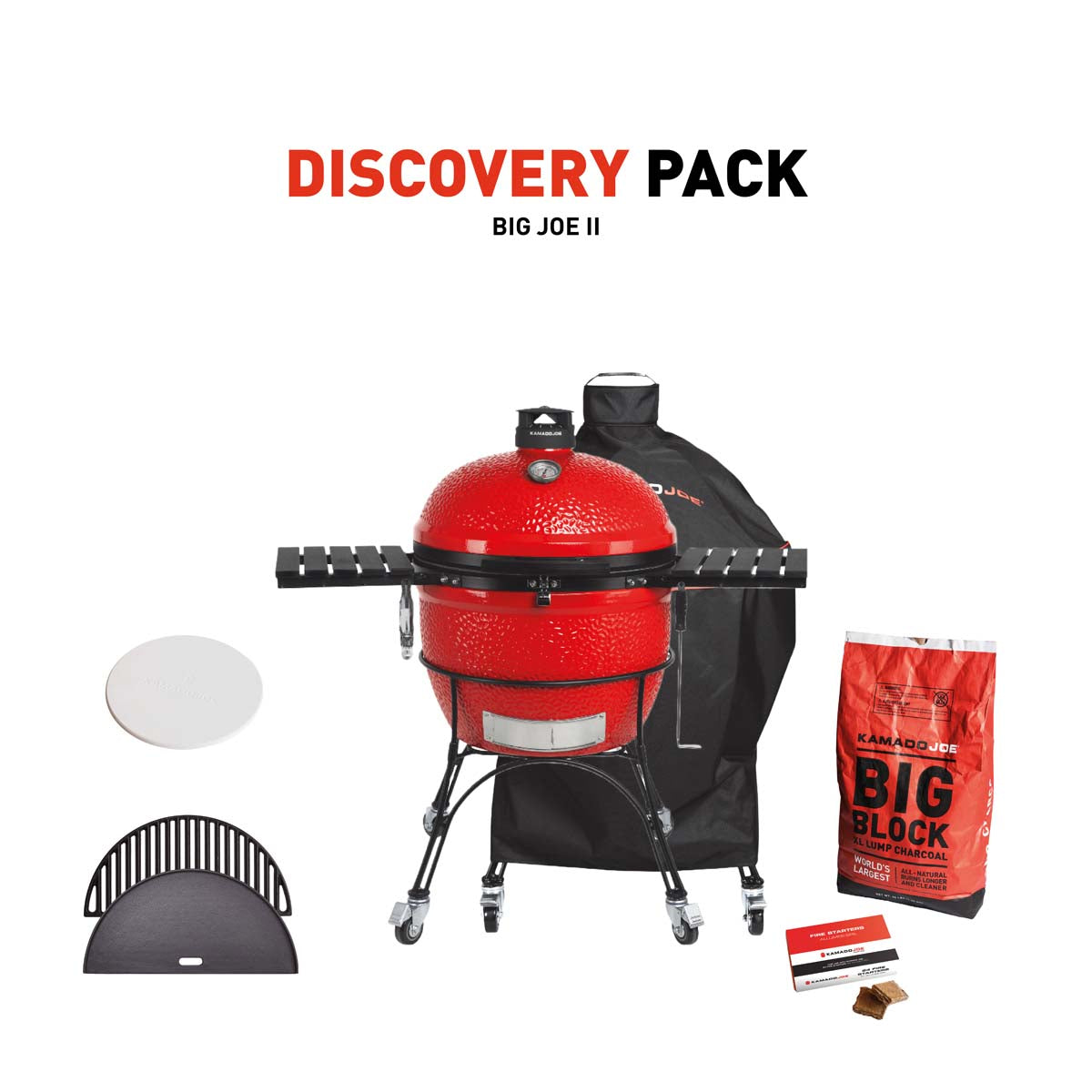 Kamado Joe Big Joe II Charcoal Grill With Discovery Pack