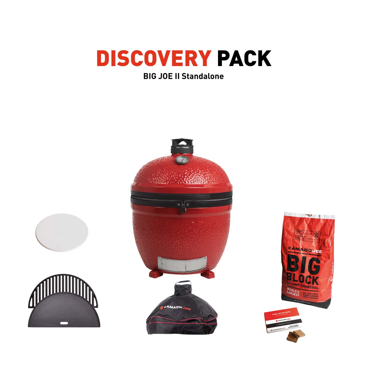 Kamado Joe Big Joe III Stand-Alone Charcoal Grill With Discovery Pack