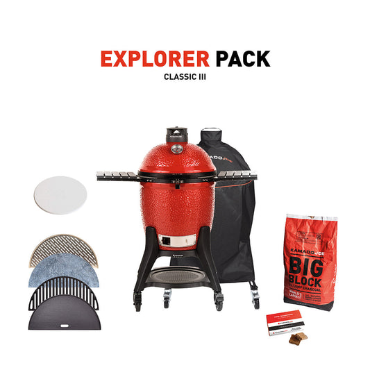 Kamado Joe Classic III Charcoal Grill With Explorer Pack