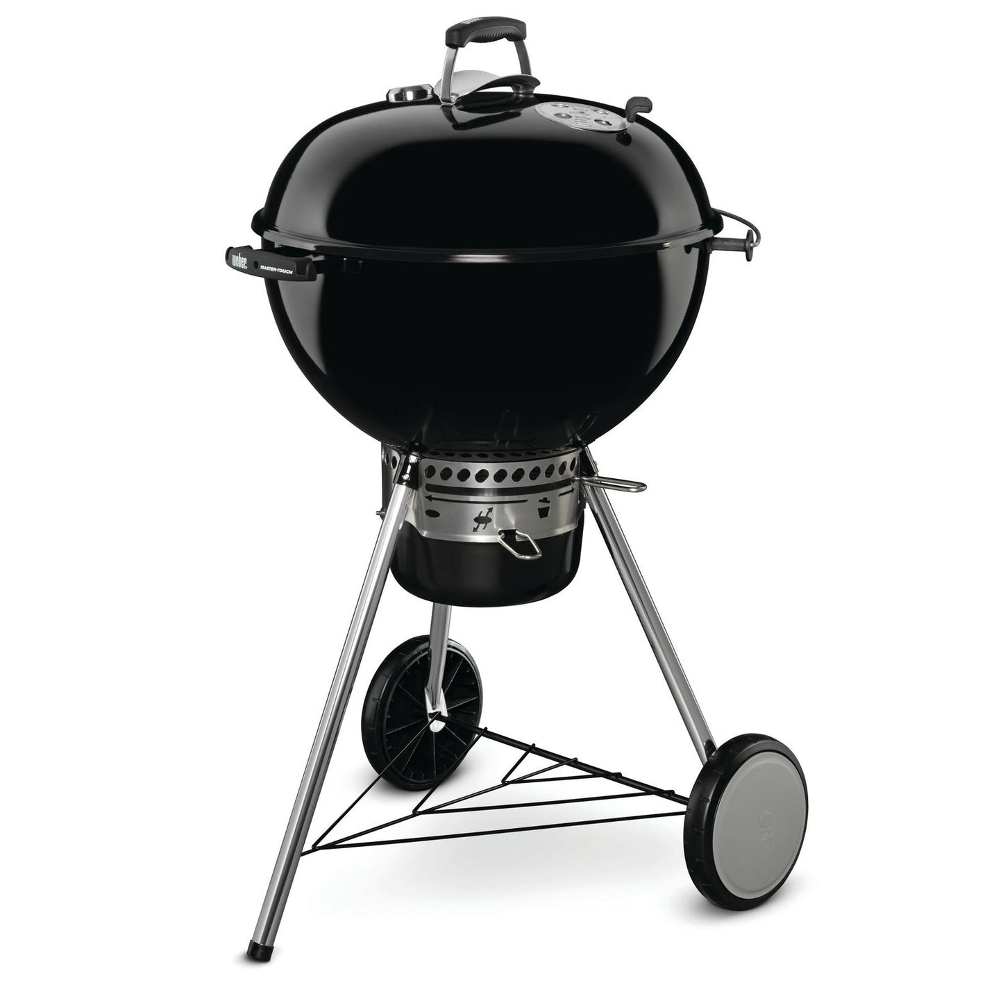 Weber Master Touch E-5750 57cm Charcoal BBQ - Black - Free Weber Rapidfire Chimney Charcoal Starter Set Included